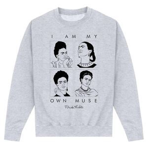 Frida Kahlo Unisex Adult Multi Muse Sweatshirt / Heather Grey